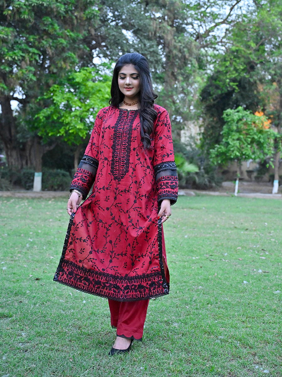 3 PIECE EMBROIDERED LAWN
