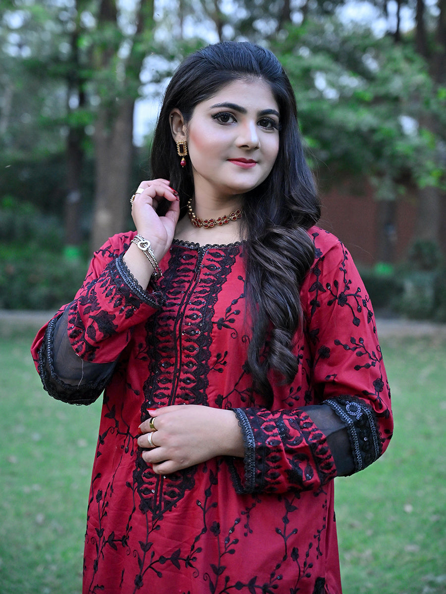 3 PIECE EMBROIDERED LAWN